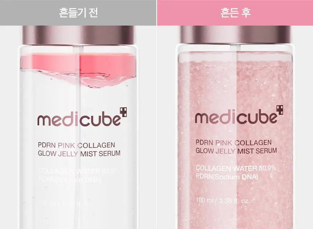 [청담샵화잘먹] 메디큐브 PDRN 핑크 콜라겐 글로우 젤리 미스트 100ml 더블기획(+미스트 공병키링) 상세페이지 35